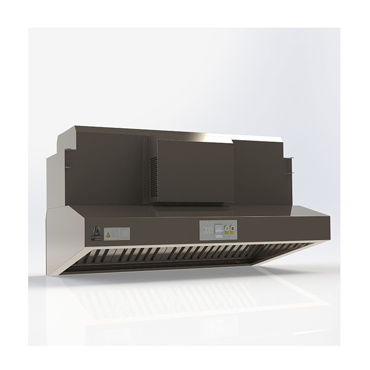 LVcheng commercial hood range hood kitchen for smoke absorbing with electrostatic precipitator ecology unit