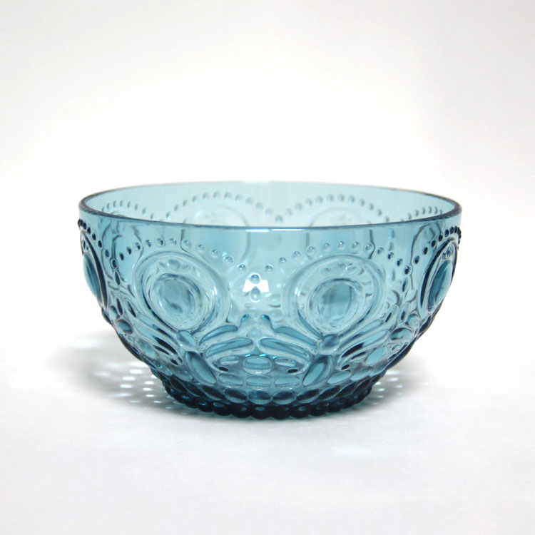 Elegant clear embossed antique glass fruit bowls large plastic vegetable bowl glass dessert bowl