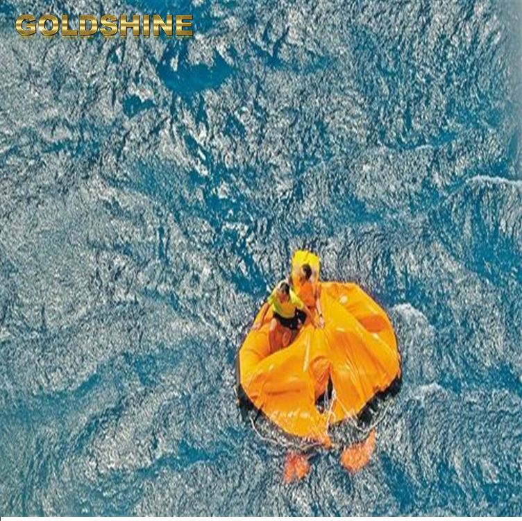 Хорошее качество 6 человек сертификация ЕС для лодки 100p liferaft solas одобрено davit запустили надувной спасательный плот