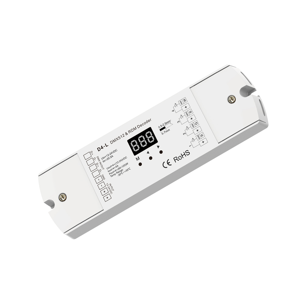 SKYDANCE D4-L 4CH DMX512 RDM RGB/RGBW DMX декодер DMX приемник