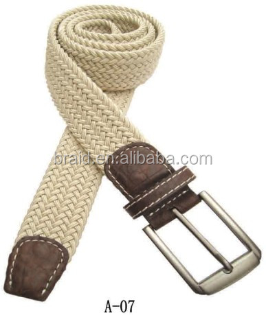 braided casual man and woman belt