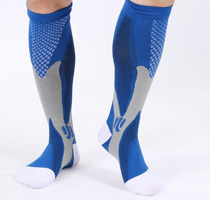 Wholesale men's medical compression basketball sport custom athletic cycling running socks with custom logo