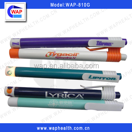WAP-810G logo print colorful medical LED penlight