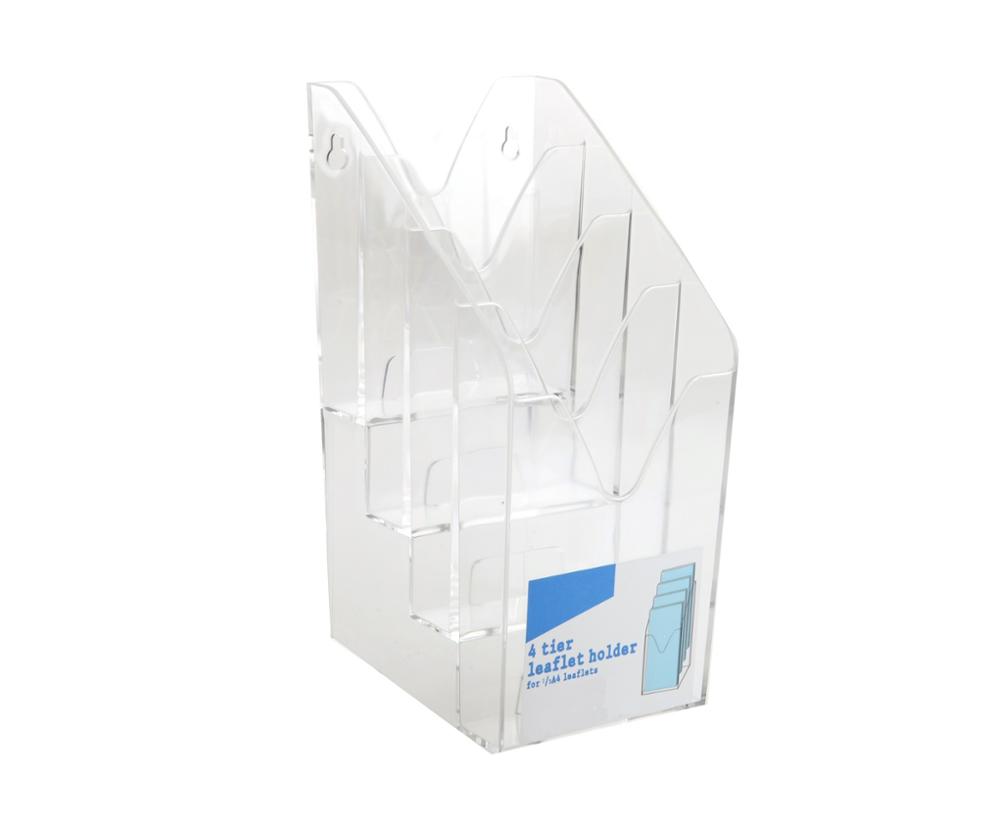 Factory Direct Sale Colorful Acrylic File Holder Unique Design Acrylic Holder With Dividers Wedding Card Holder