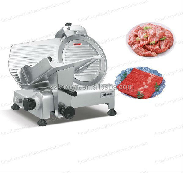Полуавтоматическая безопасность гигиена Простота эксплуатации мясо Slicer машина