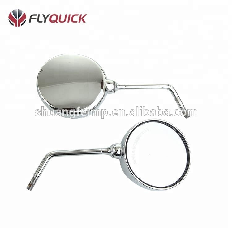 High quality chrome round rearview mirror for motorcycle mirror arm GN125