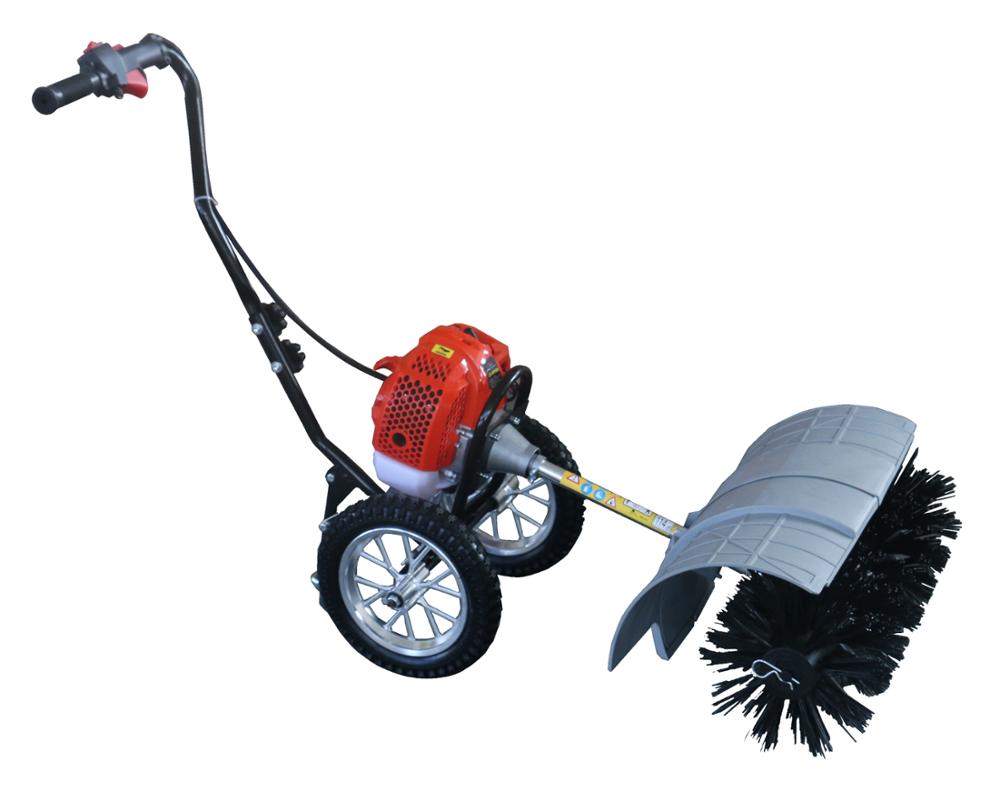 52CC мини бензиновая дорожная уборочная машина с колесами