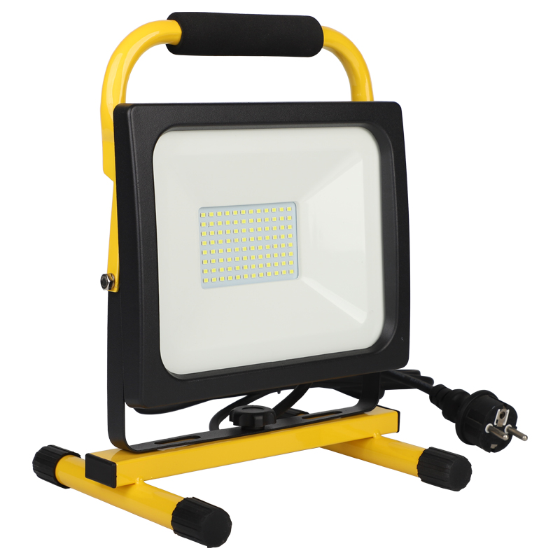 50 watts led flood light with cable and plug IP65 portable led flood light outdoor