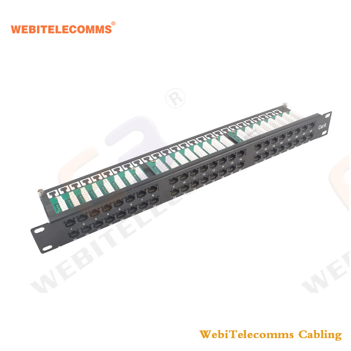 Сетевой структурированный кабель + UTP Cat 6 48 портов патч-панель