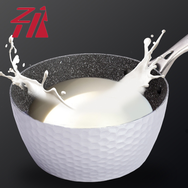 forged die cast aluminum nonstick industrial kitchen cookware milk pot set pan with long handle