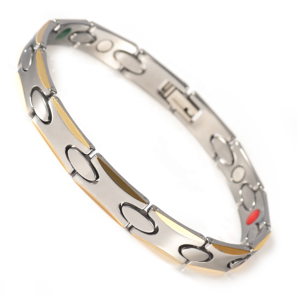 Wollet Fashion Health 5 in 1 Energy Power Bio Magnetic Tungsten Bracelet