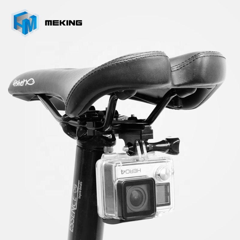 Meking Горячая Велосипед Алюминий Go Pro велосипед ручка бар 2-рейку Седло сиденья на зажим Крепление для Go pro