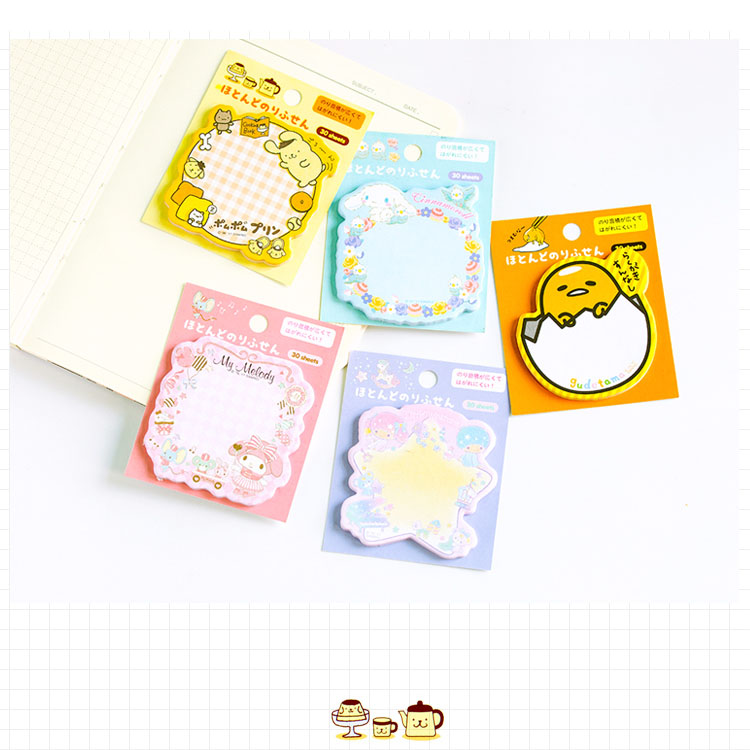 Kawaii животные торт кофе блокноты для записей клейкие блокноты для дневника творческие самоклеящиеся блокноты для записей яйца оптовая продажа клейких записей
