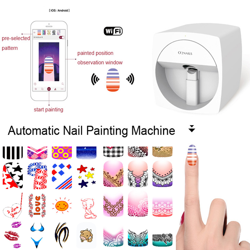 O2nails 3d Professional Digital Nails Polish Printer Machine