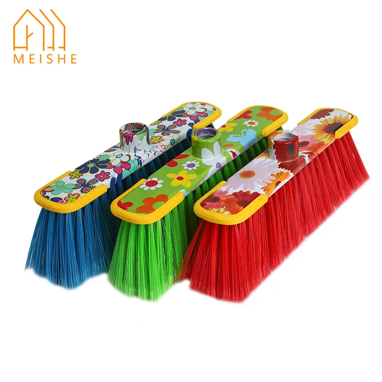 plastic home cleaning sweeping head floor brush brooms