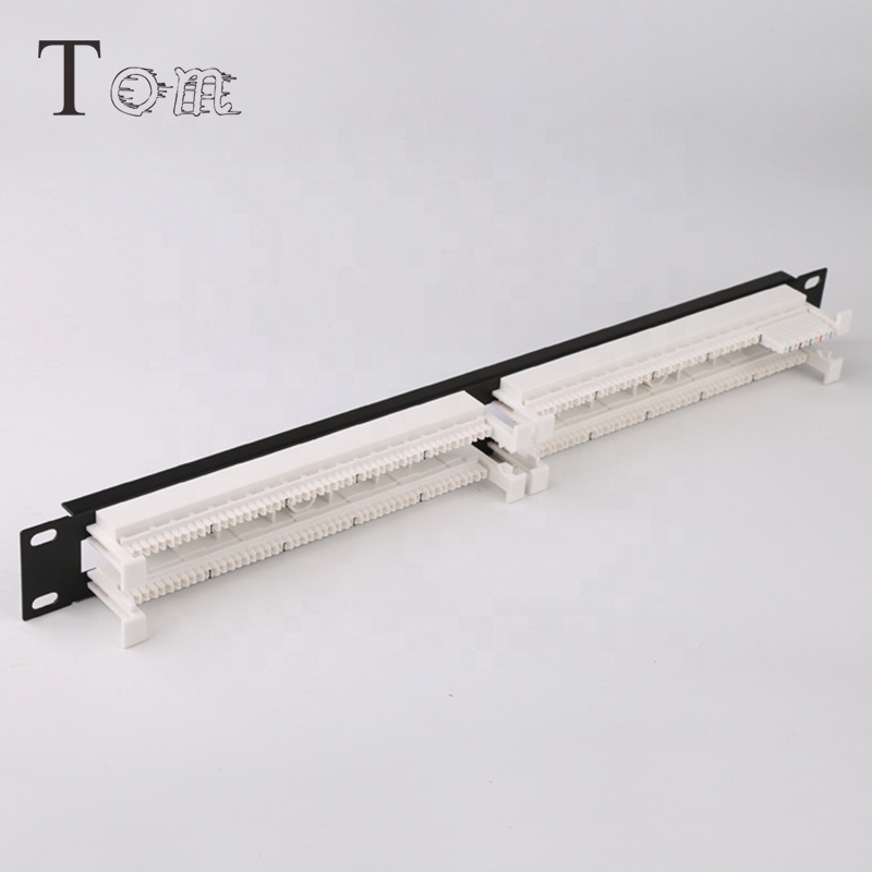 TOM-PV-03 19 ''1U 110 проводки патч-панели 100 пар ведьмы 4 и 5 пар 110 IDC связь телекоммуникаций коммутационная панель