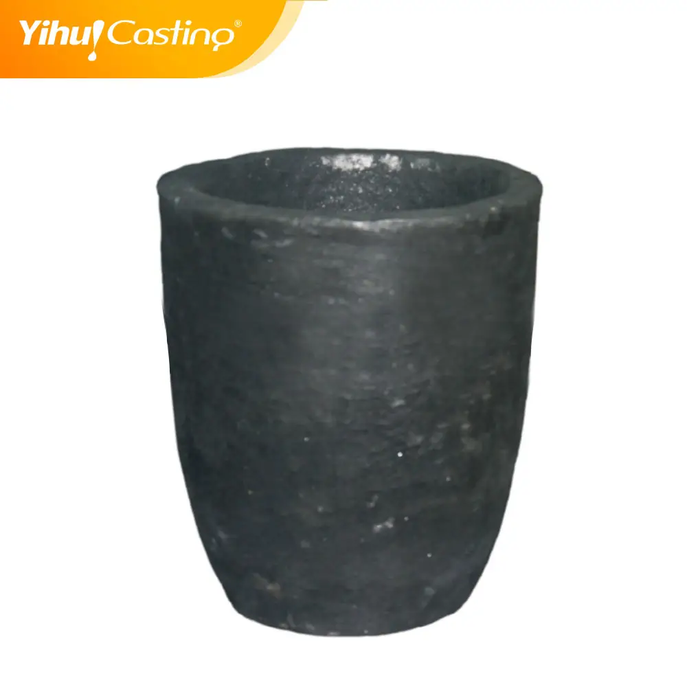 Aluminium 400KG melting clay graphite melting crucible used for high frequency furance