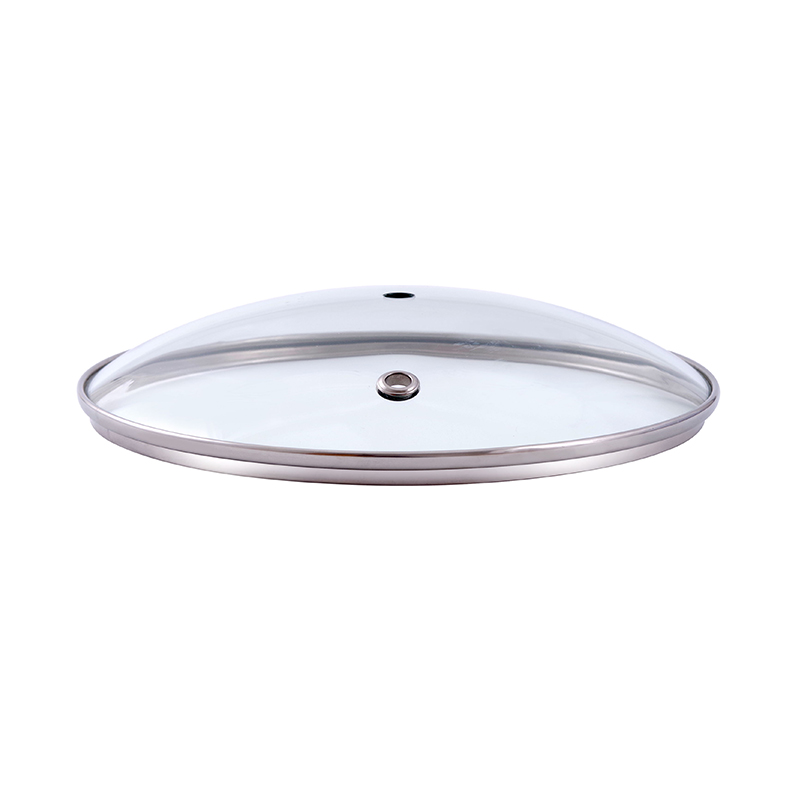 G Type Cookware Part Instant Cooking Pot Tempered Glass Pan Lid With Steam Hole For Kitchen Cooking