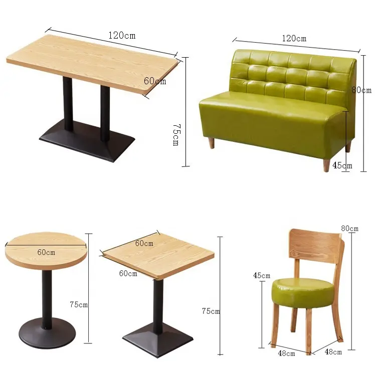 wholesale cheap commercial custom made restaurant furniture table and booth