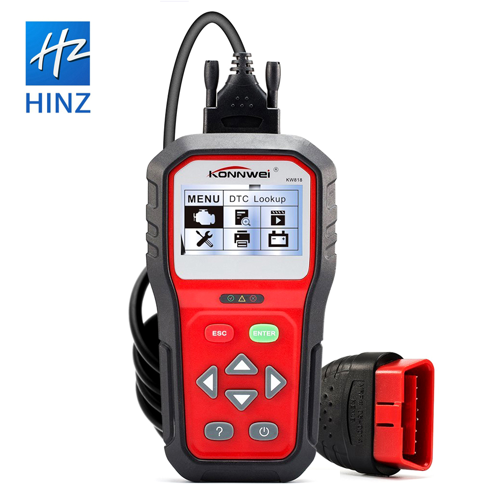 2021 самый популярный автомобильный диагностический сканер KONNWEI KW818 OBD2/OBD II автомобильный диагностический инструмент лучше, чем NX501 MS509 ELM327