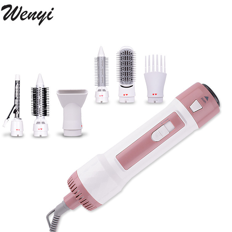 Многофункциональные бигуди WENYI 6 HE 1, инструменты для укладки, палочки, фен для волос Kinkiness, аппарат для сушки и влаги, электрические инструменты для волос