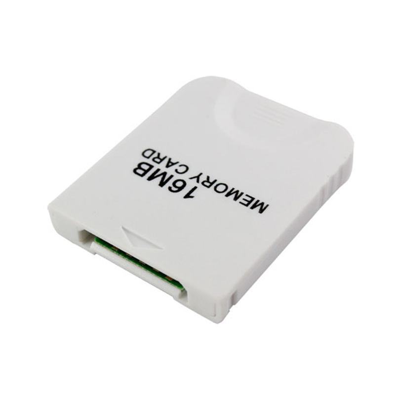Practical Memory Cards White Game 16MB Memory Card Block for Nintendo Wii Gamecube GC Game System Console 16M