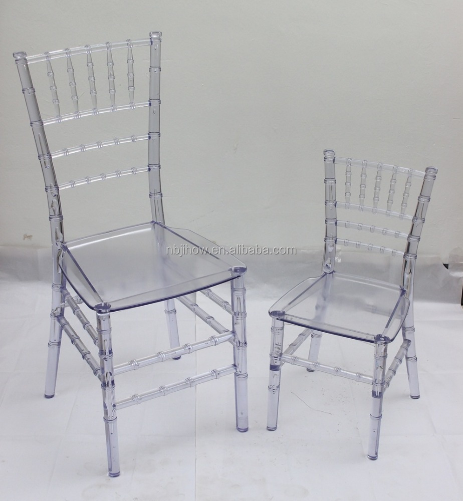 Прозрачный детский пластиковый праздничный стул chiavari