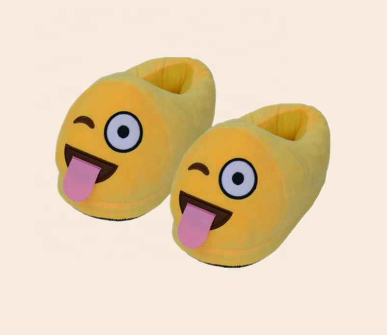 fuzzy funny indoor winter plush animal toy slipper shoe