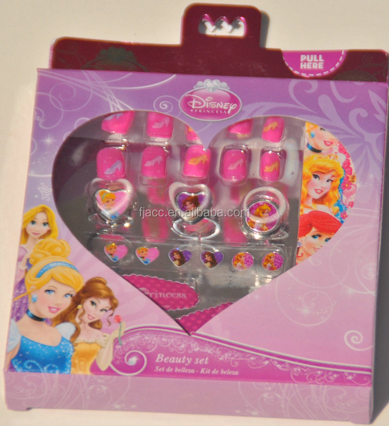 F&J Children's Licensed Princess finger nail for promotion