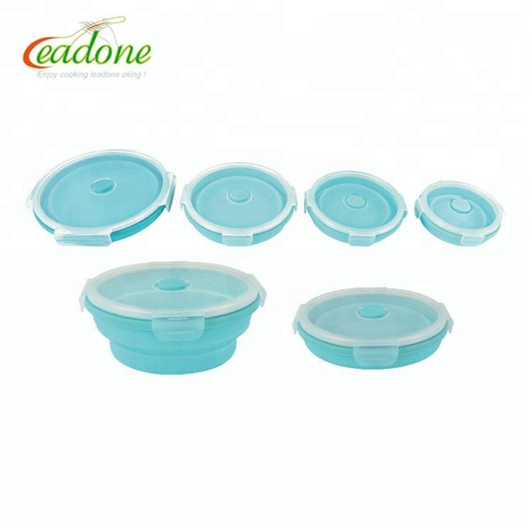 Round Shape Newsilicone airtight container
