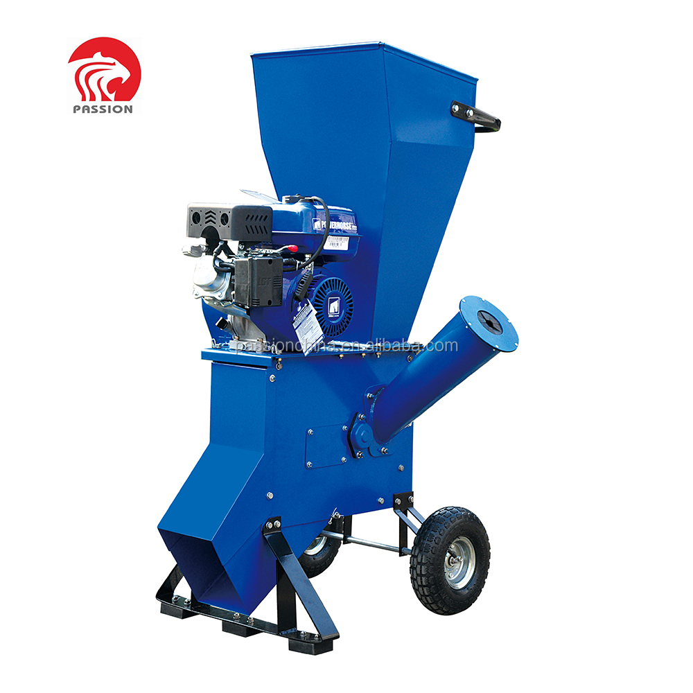 Горячие Продажи рубительная машина автомат, 13HP сад chipper Шредер, Бензин Рубительная Машина
