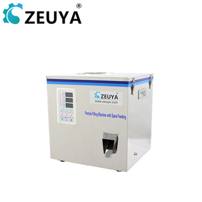 spiral feeding 1-100g quantity dispensing tobacco weight and fill machine for seeds pepper