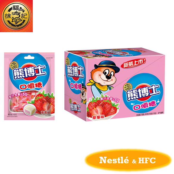 Жевательные конфеты с фруктовым вкусом HFC Dr. Bear 60 г