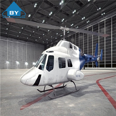 Prefab Structural Steel Constructed Small Helicopters Aircraft Hangar