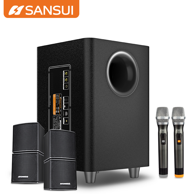 SANSUI Q3 2,1, домашний кинотеатр, dj-динамик, беспроводная система домашнего кинотеатра с приложением/USB/bluetooth и технической системой домашнего кинотеатра
