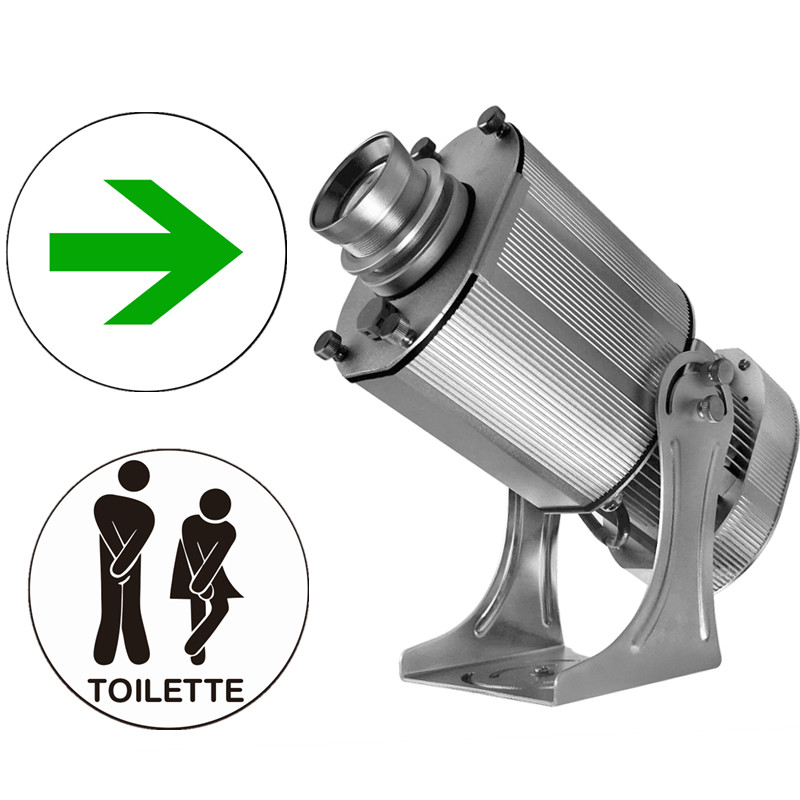 HD 40w indoor static led logo gobo exit sign projector light