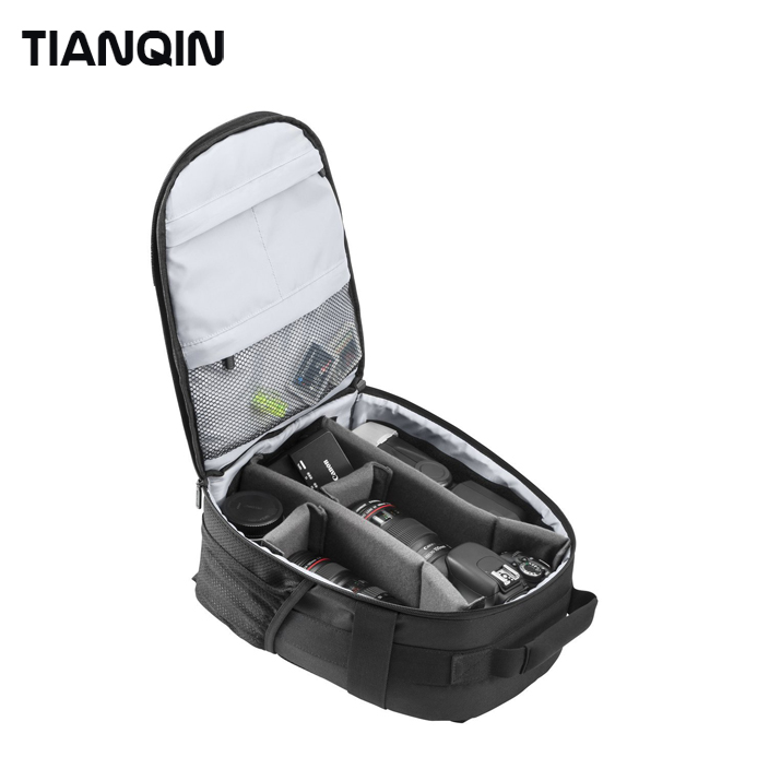 High Quality Waterproof Dslr Camera Bag Polyester Digital Camera Bag Backpack Made in China