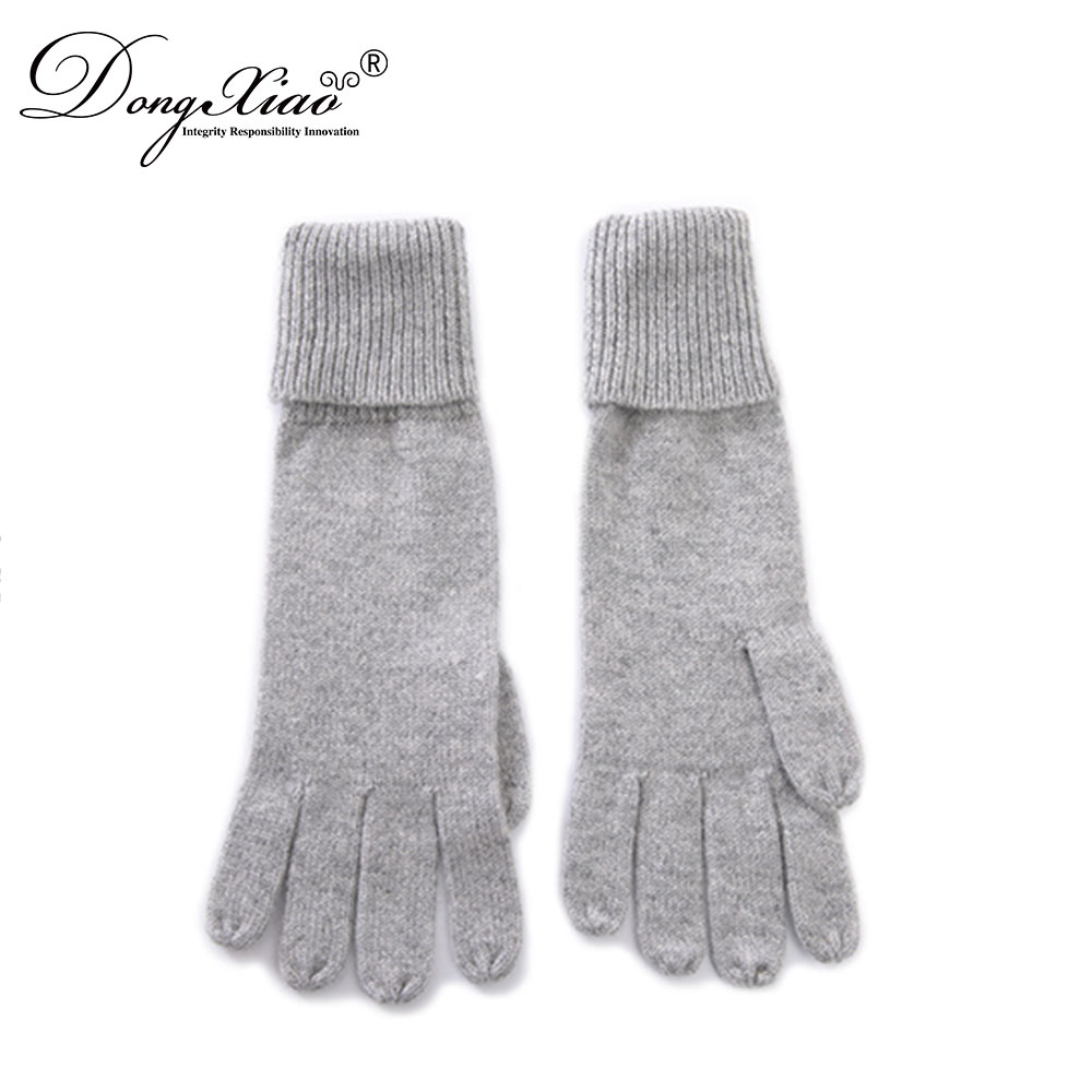 Customized Design Long Wrist Thick Winter Wool Gloves