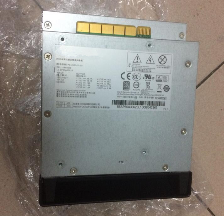100% рабочее Электропитание для P500 P510 P700 P710 54Y8908 PS-3651-1L-LF 650W полностью протестирована