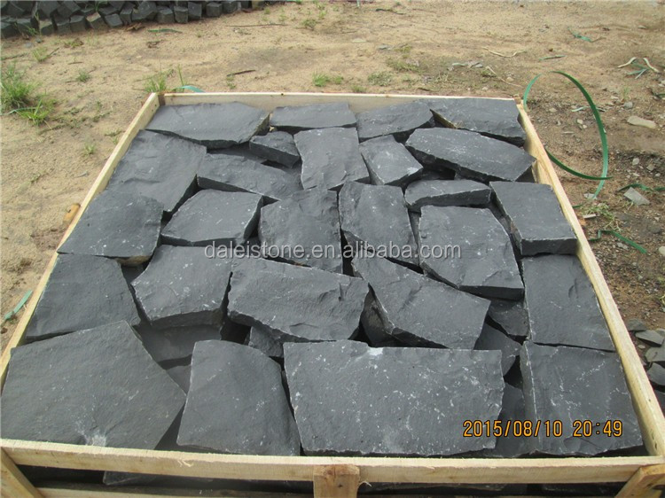 Zhangpu Dark Черный Balsalt Случайных природных брусчатка