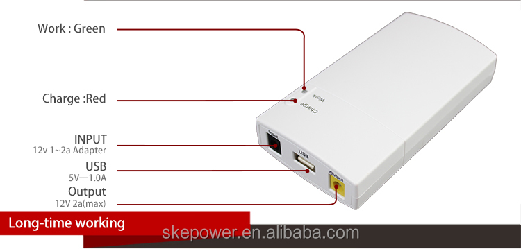 Mini UPS 5V 12V For Wifi Router Battery Backup