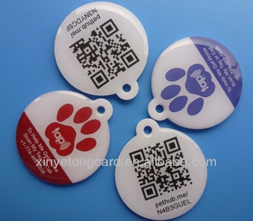 эпоксидной nfc животное тег с qr- код( самое лучшее цена)