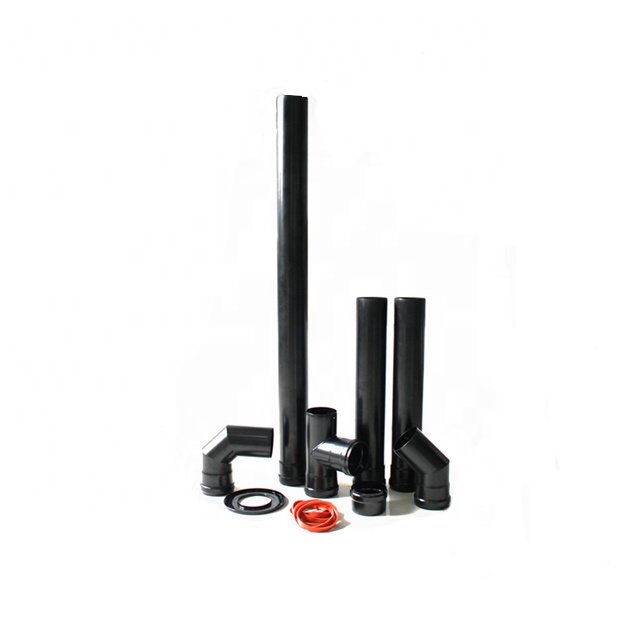 carbon steel Chimney pipes, flue tube in kits, vent pipes for pellet stoves spare parts