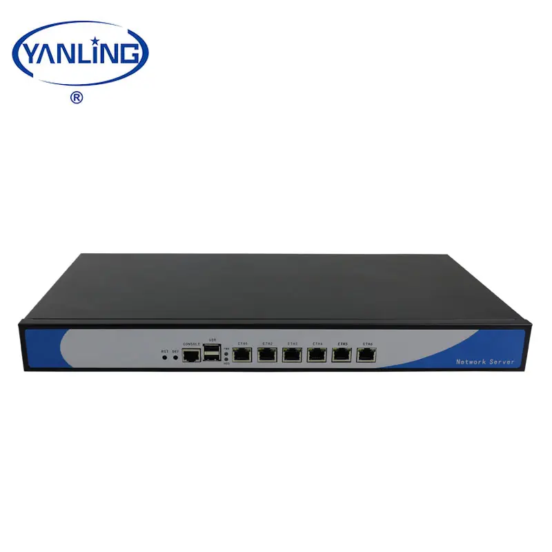 Haswell core i3 i5 i7 19 inches 1U Rackmount server barebone with six intel GBE Lan support pfsense and Linux