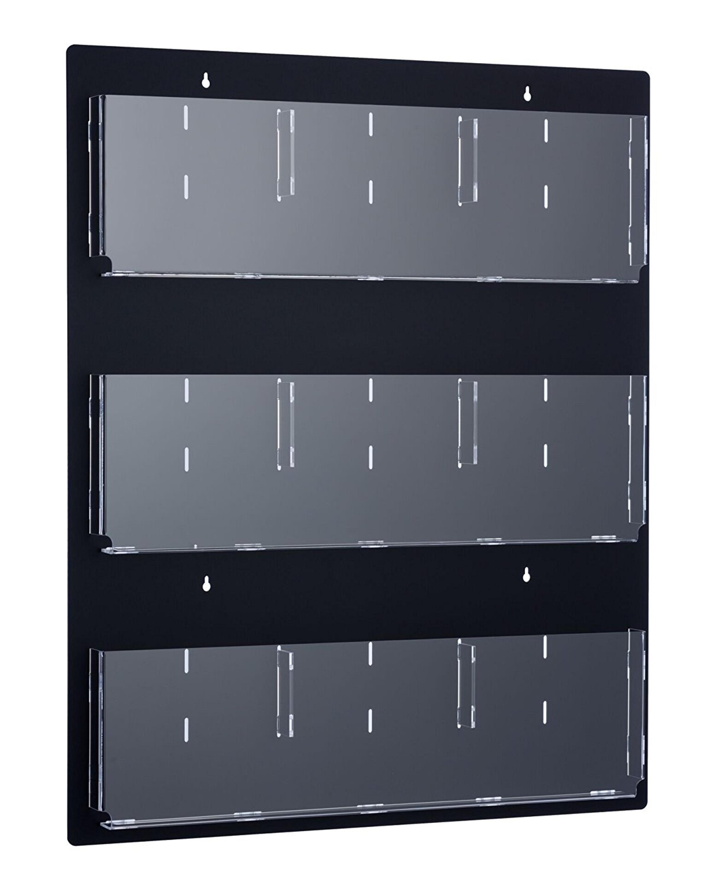 Custom Hot Selling Office Wall Mounted Acrylic Magazine Racks Sign Holder Displays for Home, Office, Waiting Room Display