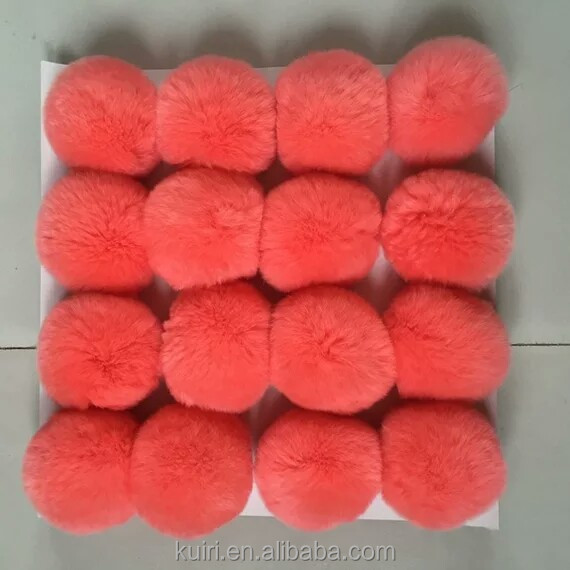 Профессиональный меховой шар 8 см ручной работы, меховой помпон для сандалий