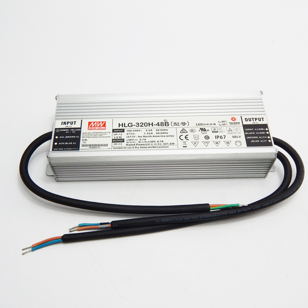 Meanwell HLG-320H-48B 320w 48v hlg-320h-48b IP67 светодиодный драйвер