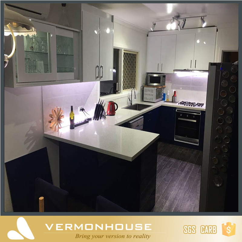 Vermonhouse современный черный высокий глянец кухонный шкаф импортируется из Перт