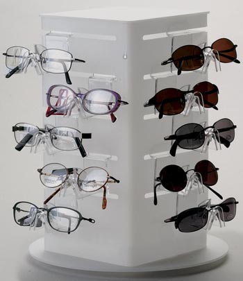 Hot Promotional Women Men Design Fashion 2021 Rotating Acrylic Sunglasses Display stand Acrylic Sunglasses Display Rack