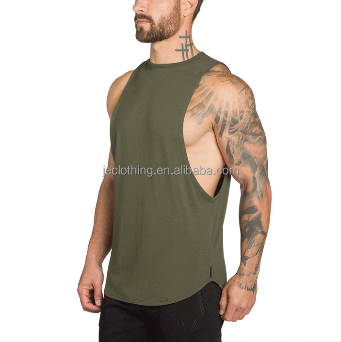 Sports Breathable Fitness Vest Sleeveless Curve Bottom Gym Tank Top